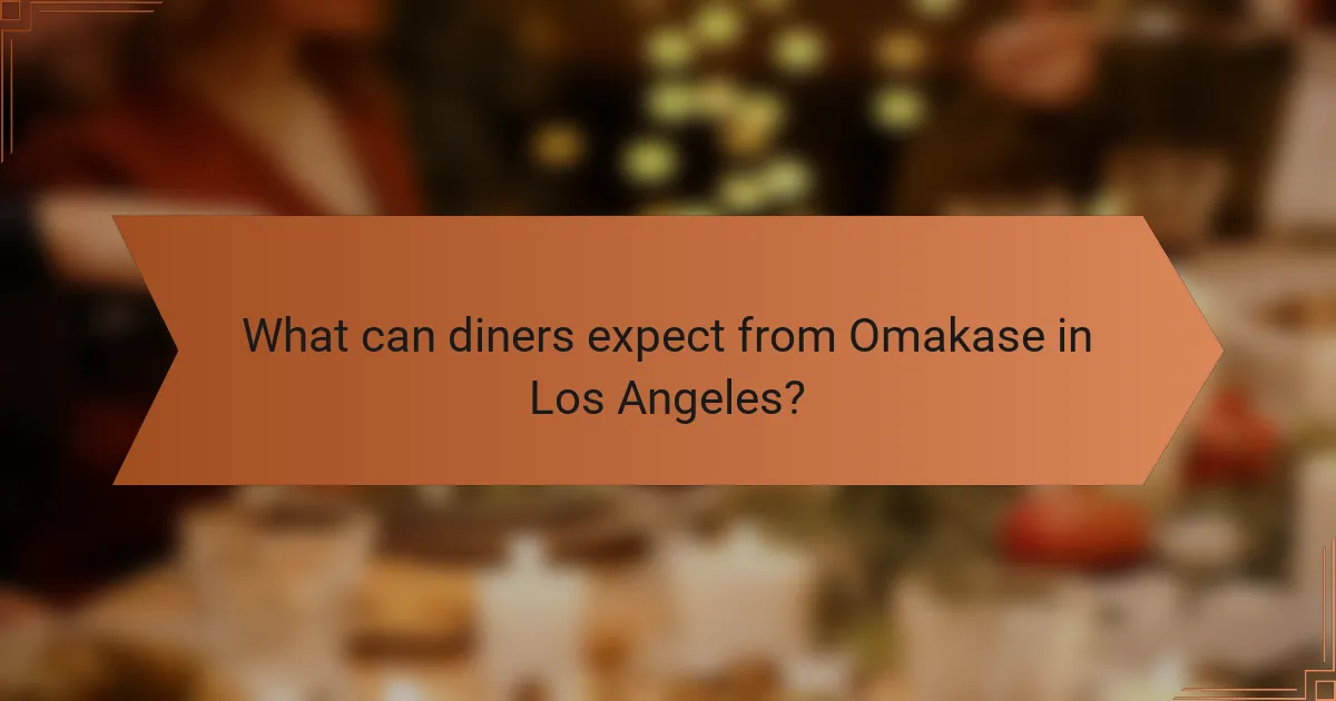 What can diners expect from Omakase in Los Angeles?